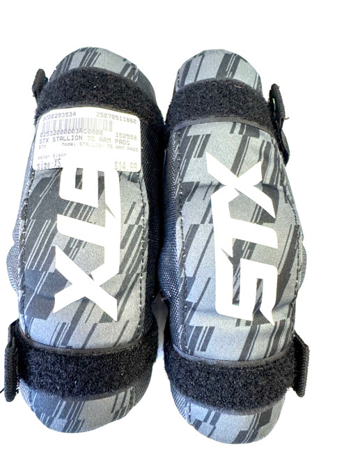 Used STX STALLION 75 ARM PADS Lacrosse Arm Pads/Guards Black XS 11860-S000293534