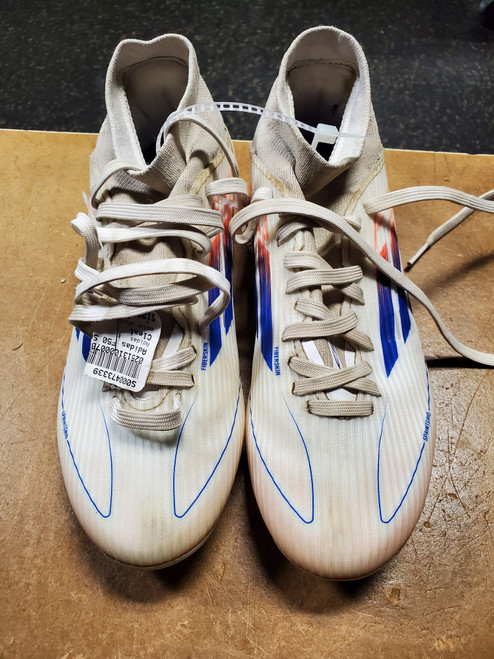 Vist Large View of Product Image Which is Used Adidas F50 Soccer Cleats White Junior 05