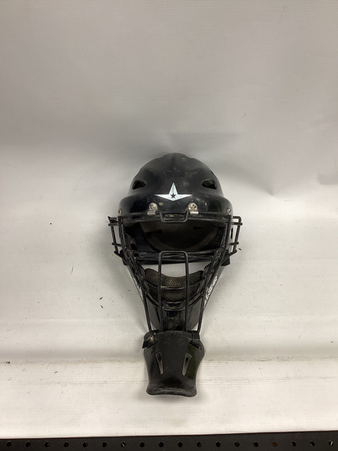 Used All Star HELMET Batting Helmet w/Mask Black MD 11851-S000034062