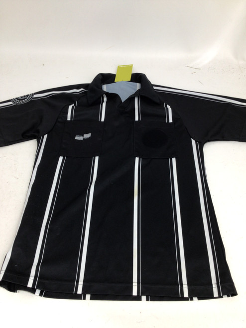 Used Official Sports REFEREE SHIRT MENS MEDIUM Soccer Top Adt Black MD 11752-S000066758
