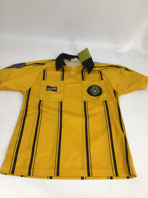 Used Official Sports REFEREE SHIRT MENS MEDIUM Soccer Top Adt Yellow MD 11752-S000066757