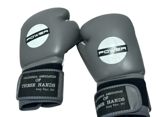Used OUTSHOCK POWER Boxing Gloves Grey 16oz 11731-S000142520
