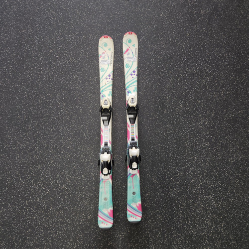 Used Tecno Pro SWEETY Girls DH Ski/Binding White 120 cm 10589-S000415165