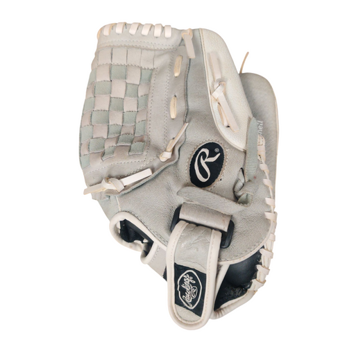 Used Rawlings HFP125GW Softball Glove Right Hand Throw White 12 1/2" 11218-S000405832