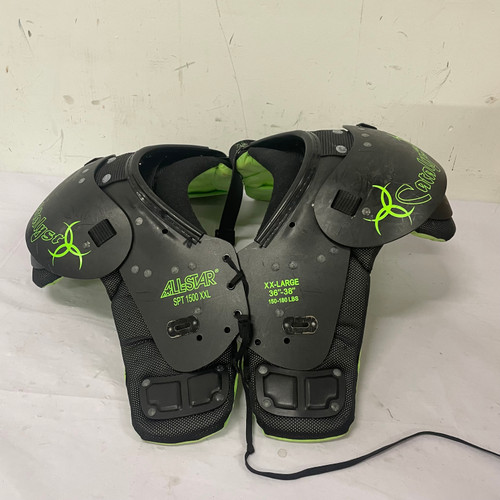 Vist Large View of Product Image Which is Used All-Star CATALYST FB Shoulder Pads Black 2X 11307-S000257335