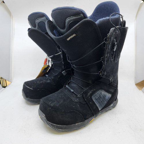 Vist Large View of Product Image Which is Used Burton IMPERIAL Mens Snowboard Boots Black Senior 7.5 10589-S000415173