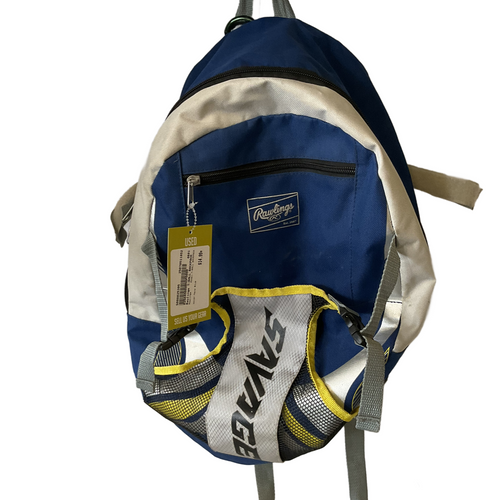 Vist Large View of Product Image Which is Used Rawlings T-BALL BACKPACK BB/SB Player Carry Bag Navy Blue 11852-S000025395