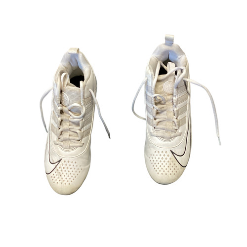 Used Nike LAX Cleats Mens White Senior 6.5 11479-S000397841