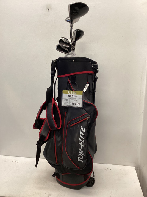 Used Top Flite Mens Package Set RH Black 9 Piece 11443-S000195561