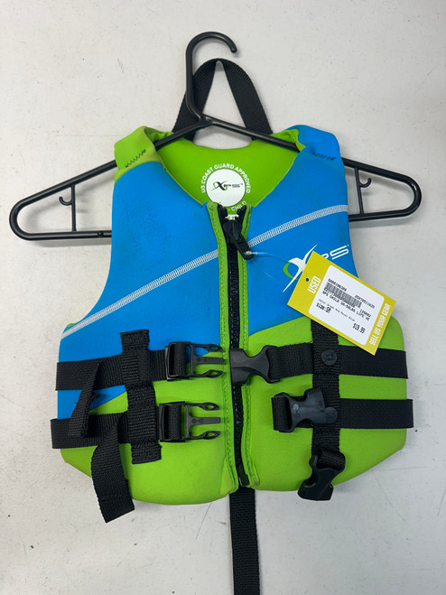 Used Child PFD Green And Royal Blue SM 11835-S000196309