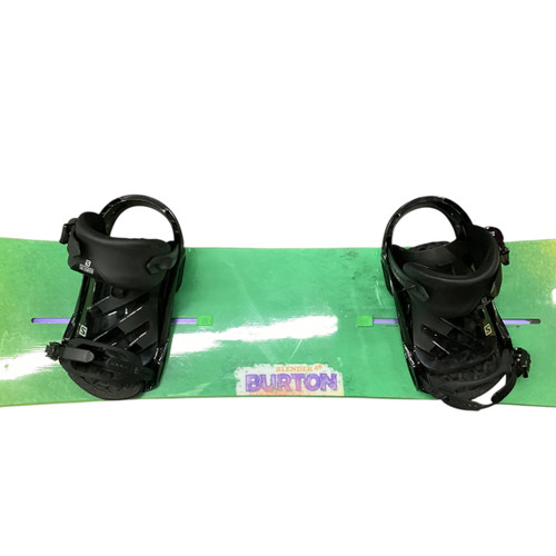 Used Burton BLENDER W SALOMON RHYTHYM BINDINGS Mens Board/Bindings Green 148 cm 11815-S000482345