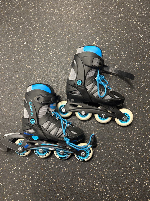 Used Capix ABEC 1 Child Roller Quad Skates Black Adjustable 11774-S000081876