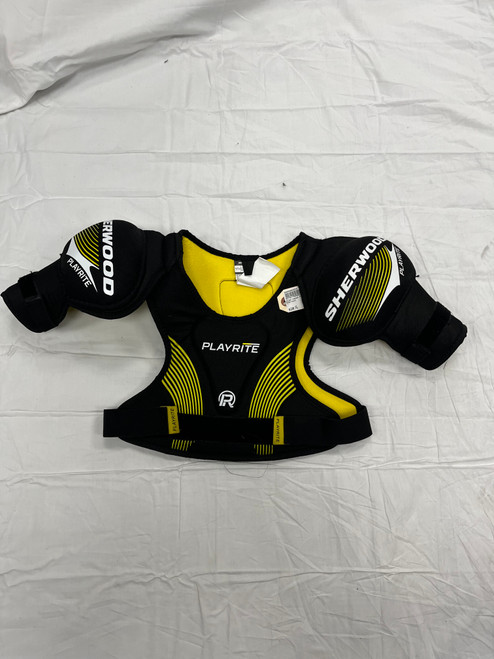 Vist Large View of Product Image Which is Used Sher-wood PLAYRITE Youth Shoulder Pads LG
