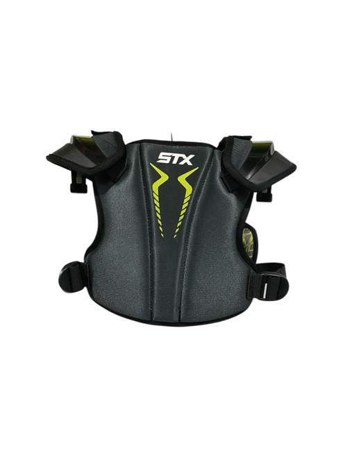 Vist Large View of Product Image Which is Used STX STALLION 200+ Lacrosse Shoulder Pads Black MD
