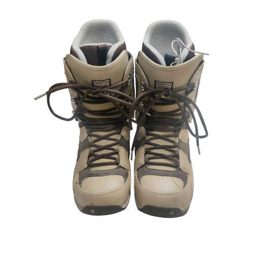 Used Burton FREESTYLE Mens Snowboard Boots Brown Senior 12 11218-S000405898