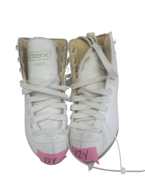 Vist Large View of Product Image Which is Used DBX FIGURE SKATES Girls Figure Skate White Youth 12.0 11708-S000180583
