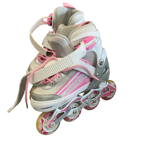 Used KUXUAN ROLLER SKATES Junior Rec Fitness Skates White Adjustable 11794-S000262798