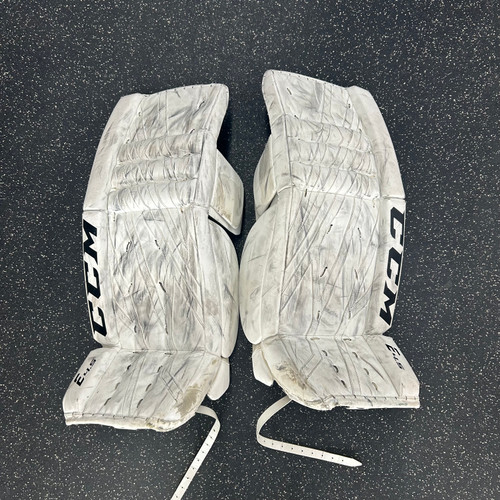 Used CCM EFLEX 4.5 Goalie Leg Pads Senior White 33" 10589-S000415269 Vist Large View of Product Image Which is Used CCM EFLEX 4.5 Goalie Leg Pads Senior White 33"