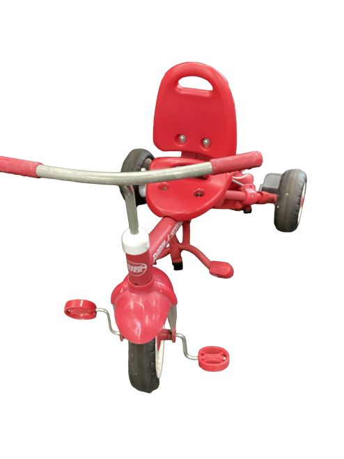 Vist Large View of Product Image Which is Used RADIO FLYER TRAINING BIKE Training Wheel Bike Boys Red 12" 11613-S000163192