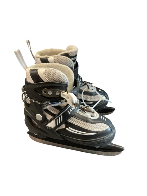 Vist Large View of Product Image Which is Used Lake Placid SUMMIT ADJUSTABLE 1-4 Junior Hockey Skate Adjustable