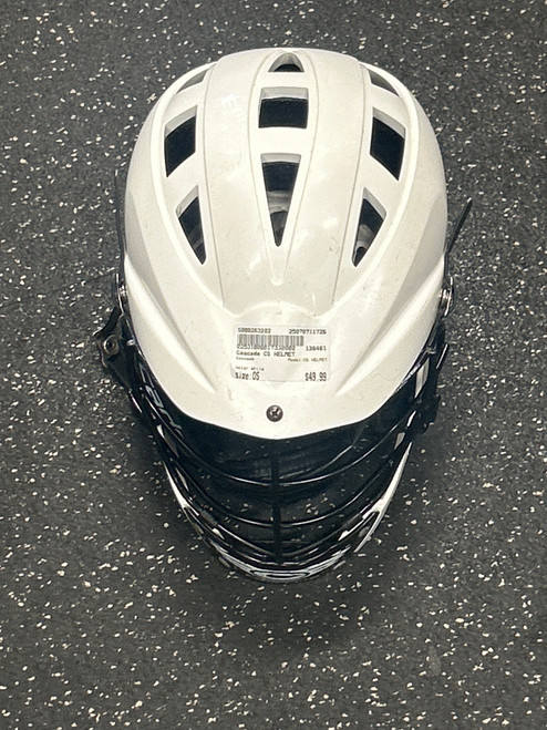 Used Cascade CS HELMET Lacrosse Helmet White One Size 11726-S000283282