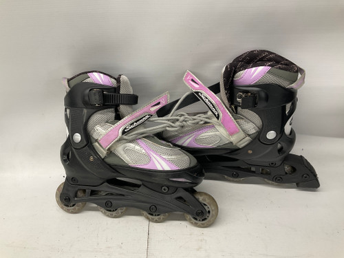 Used Schwinn ABEC 5 Senior Roller Quad Skates Black Adjustable 11836-S000028130
