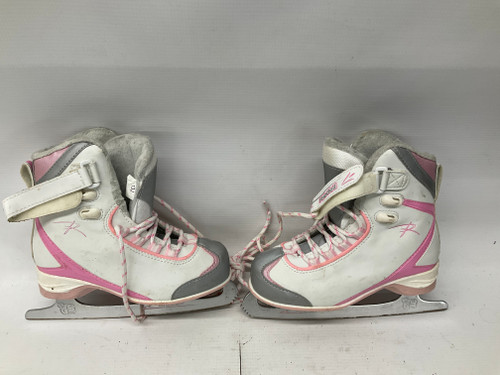 Vist Large View of Product Image Which is Used Riedell Girls Figure Skate White Youth 13.0 11836-S000028131