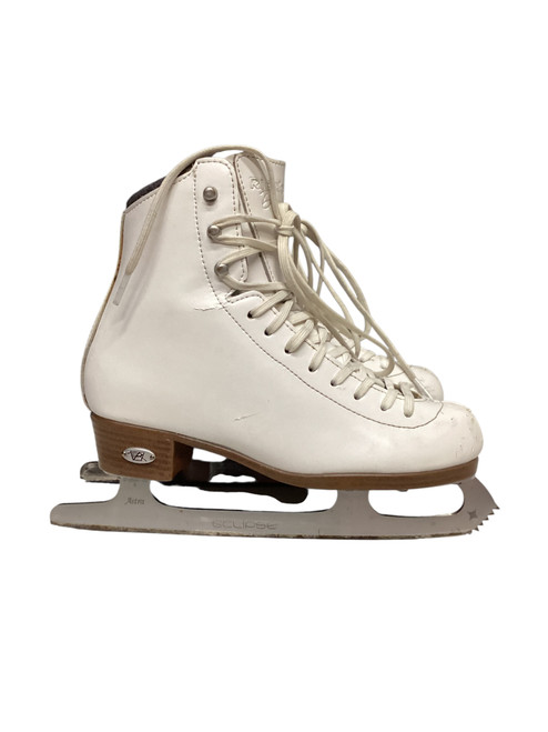 Vist Large View of Product Image Which is Used Riedell DIAMOND Girls Figure Skate White Junior 03.5 11816-S000271424
