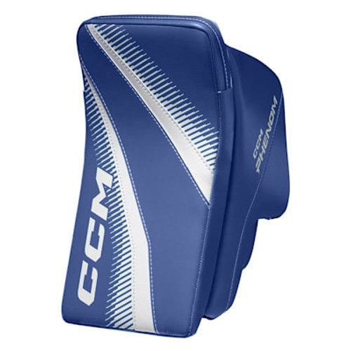 Vist Large View of Product Image Which is New CCM PHENOM BLOCKER JR BLUE WHITE REGULAR 11860-CCMGBPHNJRBLWHREG