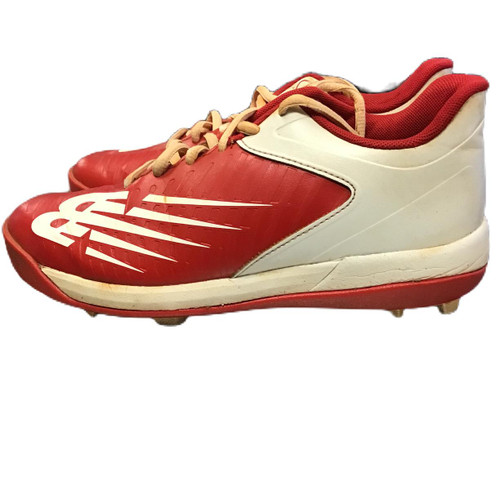 Vist Large View of Product Image Which is Used New Balance J4040TR6 BB/SB Cleats Red Junior 04.5