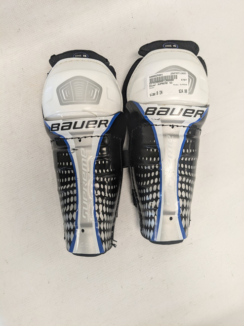 Vist Large View of Product Image Which is Used Bauer SUPREME Junior Shin Guards None 9" 11821-S000025801