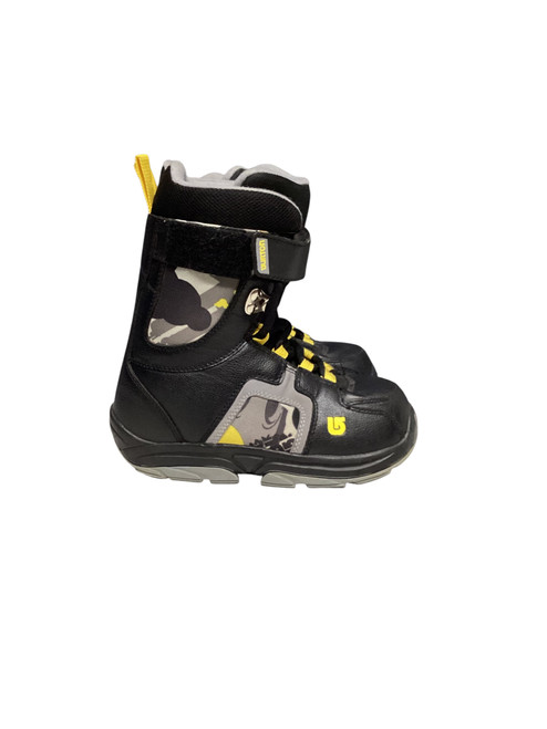 Used Burton FREESTYLE JR Boys Snowboard Boots Black Junior 03 11816-S000271446