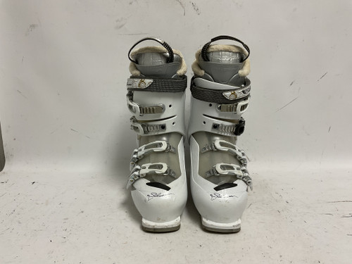 Vist Large View of Product Image Which is Used Salomon DIVINE 4 Womens DH Ski Boot White 270 MP - M09 - W10