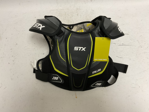 Vist Large View of Product Image Which is Used STX STALLION 200 Lacrosse Shoulder Pads Black MD