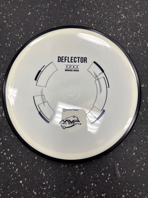 Used MVP NEUTRON DEFLECTOR Disc Golf Mid Range White 10558-S000238369