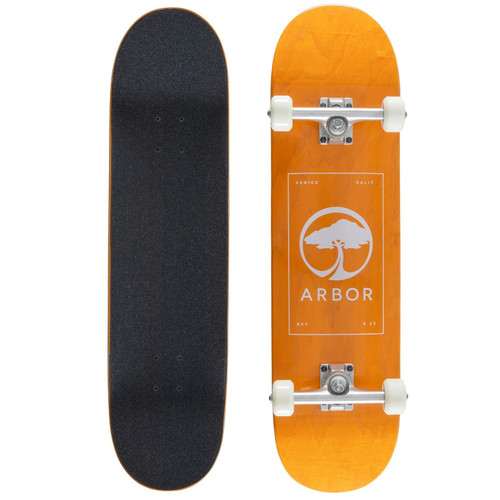 Vist Large View of Product Image Which is New ARBOR STREET LOGO 8.25" ORANGE complete skateboard