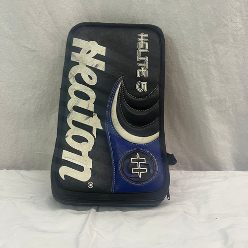 Vist Large View of Product Image Which is Used Heaton HELITE 5 Senior Goalie Blocker Black 11651-S000400964