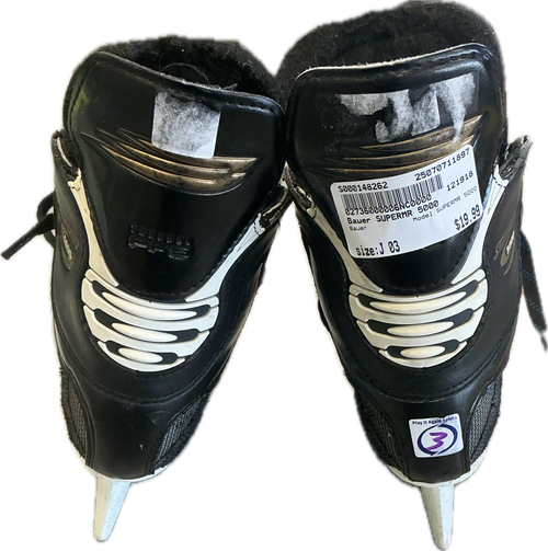 Used Bauer SUPERMR 5000 Junior Hockey Skate Junior 03 11897-S000148262