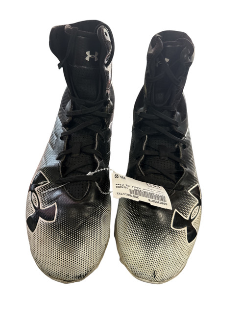Vist Large View of Product Image Which is Used Under Armour Adult FB Cleats Black Senior 9