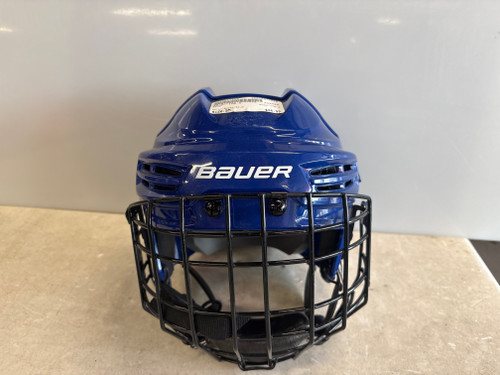 Used Bauer IMS 5 Helmet Cage Combo Royal Blue SM 11858-S000077056