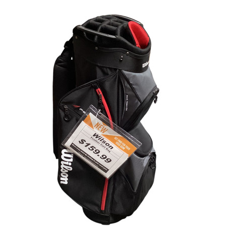 Vist Large View of Product Image Which is New WILSON CART BAG BLK/RED 11479-WILWG4008401