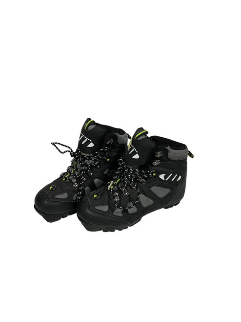 Vist Large View of Product Image Which is Used Whitewoods Boys NNN XC Ski Boots Black JR-02 11847-S000027438
