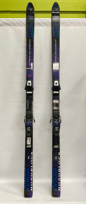 Vist Large View of Product Image Which is Used Elan MBS Mens DH Ski/Binding Royal Blue And Black 170 cm
