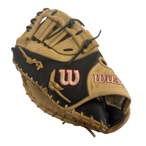 Vist Large View of Product Image Which is Used Wilson A2000 LH Throw First Base Mitt Tan 12 1/4"