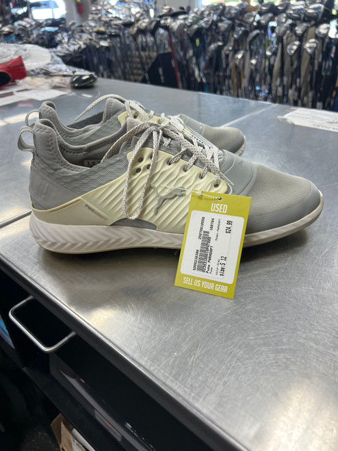 Used Puma PWRADAPT Mens Golf Shoes Grey Senior 12 10558-S000238398