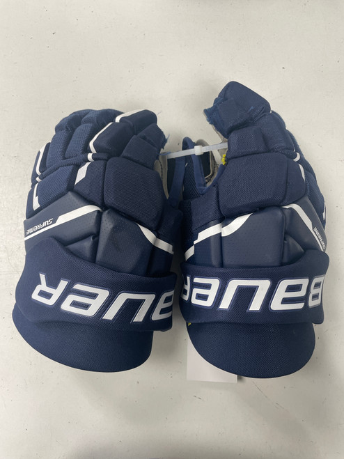 Used Bauer SUPREME M3 Junior Gloves Navy Blue 12" 11891-S000304170