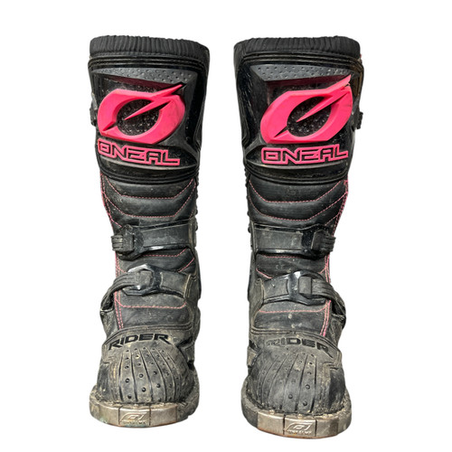 Used O'Neill RIDER Women's Motocross Boots Pink Senior 7 11218-S000406015
