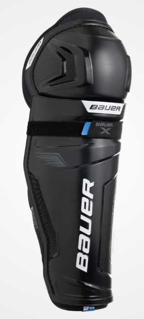 Vist Large View of Product Image Which is New Bauer X Hockey Shin Guards - Senior