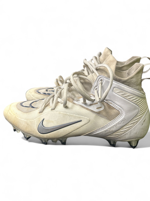 Used Nike HURACHE LAX Cleats Mens White Senior 10 11863-S000022728