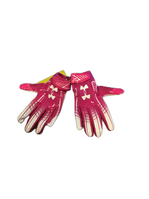 Used Under Armour F6 FB Gloves Neon Pink SM 11730-S000065859